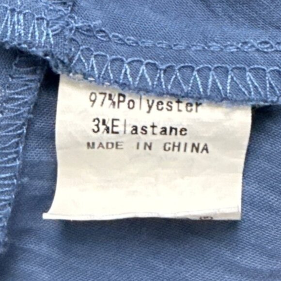 Btfbm Womens Blue Polyester Wrap Midi Dress With Ruffle Sleeves & Belt Size XL - Picture 5 of 6